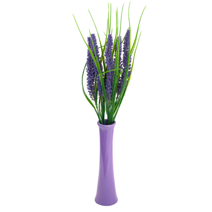 Künstlicher Lavendelstrauß, Lavendel für die Vase, Kunstblumen, Wohnaccessoire, 5 Zweige