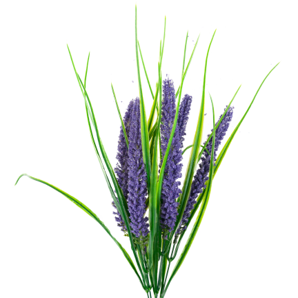 Künstlicher Lavendelstrauß, Lavendel für die Vase, Kunstblumen, Wohnaccessoire, 5 Zweige