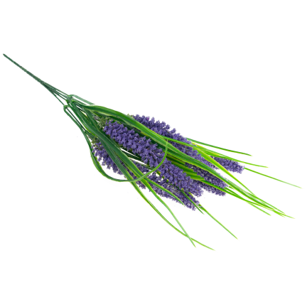 Künstlicher Lavendelstrauß, Lavendel für die Vase, Kunstblumen, Wohnaccessoire, 5 Zweige