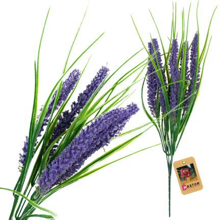 Künstlicher Lavendelstrauß, Lavendel für die Vase, Kunstblumen, Wohnaccessoire, 5 Zweige