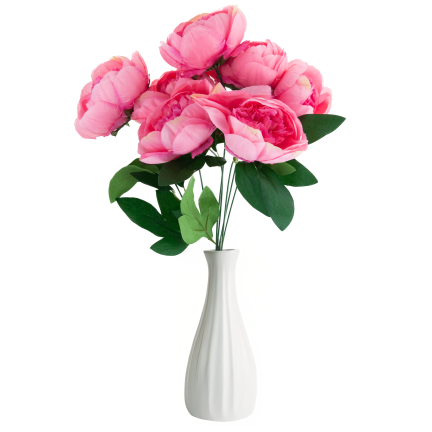 CV38309-2 PEONIA ARTIFICIAL BUNCH x 7 PIPES OF SPRING