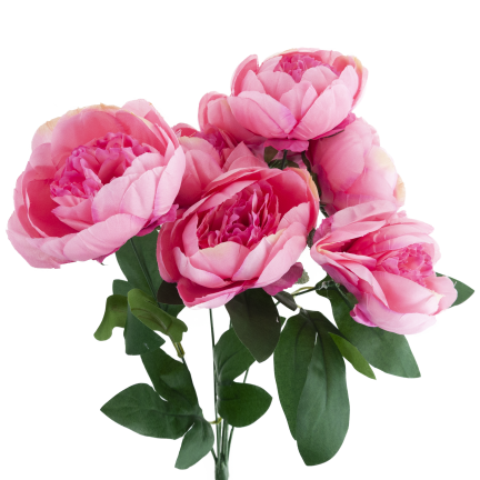 CV38309-2 PEONIA ARTIFICIAL BUNCH x 7 PIPES OF SPRING