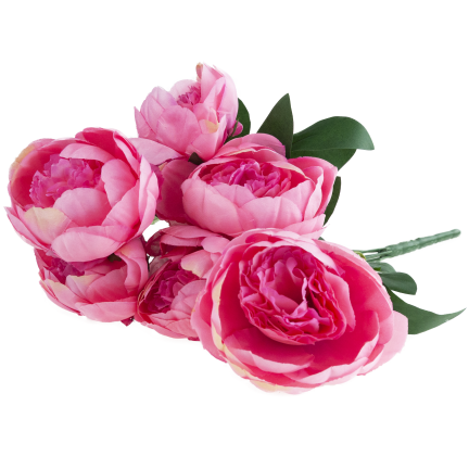 CV38309-2 PEONIA ARTIFICIAL BUNCH x 7 PIPES OF SPRING