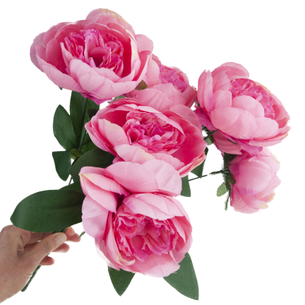 CV38309-2 PEONIA ARTIFICIAL BUNCH x 7 PIPES OF SPRING