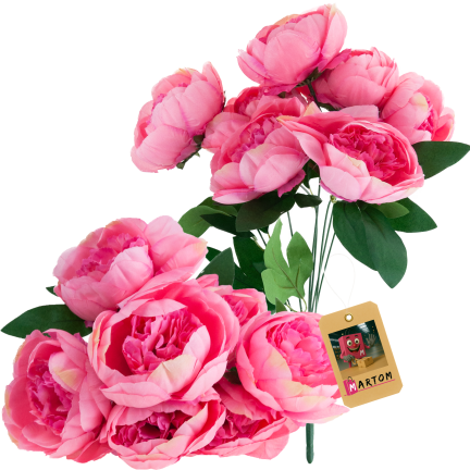 CV38309-2 PEONIA ARTIFICIAL BUNCH x 7 PIPES OF SPRING
