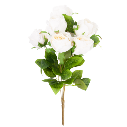 Strauß aus künstlichen Rosen, Rosen im Strauß, naturgetreu, 45 cm