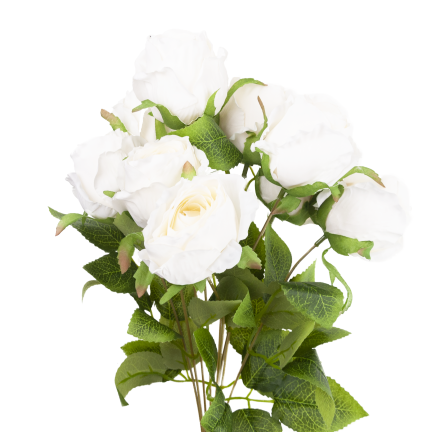Strauß aus künstlichen Rosen, Rosen im Strauß, naturgetreu, 45 cm