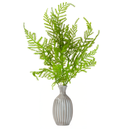 CV38574 BLUMENSTRAUSS AUS GRÜNEN ZWEIGEN SPARGELBLÄTTER GRÜN X5