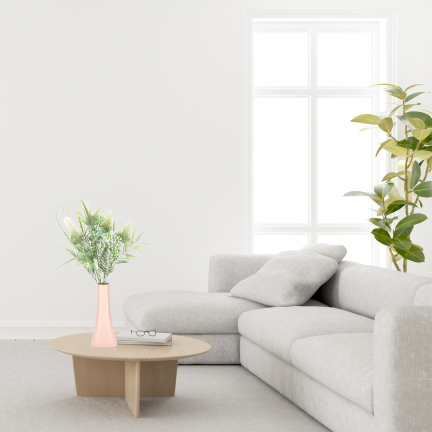 CV38674-1 BUNCH GRASBLÄTTER OSET BLUMEN x 5 WEISS