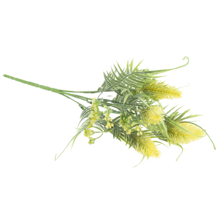 CV38674-2 BUNCH GRASBLÄTTER OSET BLUMEN x 5 GELB
