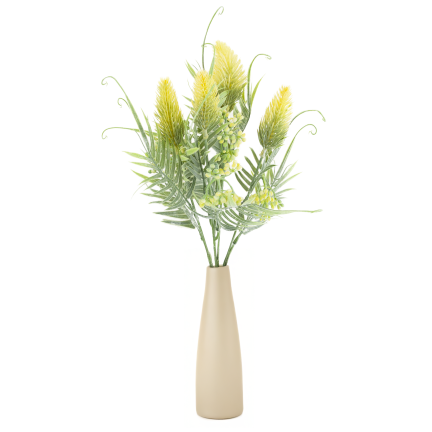 CV38674-2 BUNCH GRASBLÄTTER OSET BLUMEN x 5 GELB