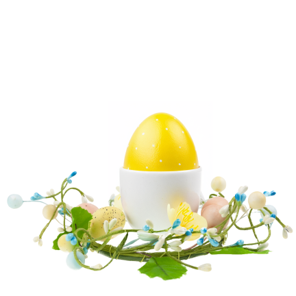 Dekorativer Kranz, Osterdekoration, mit Ostereiern, frühlingshaft, pastellfarben, 23 cm