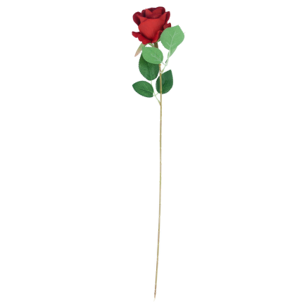 CV40108-2 rote Velours-Zierrose, einzeln