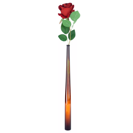 CV40108-2 rote Velours-Zierrose, einzeln
