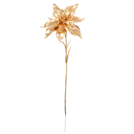 CV40183 Goldener Stern von Bethlehem – elegante, lange Weihnachtsdekoration mit Glitzer