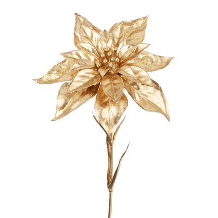 CV40183 Goldener Stern von Bethlehem – elegante, lange Weihnachtsdekoration mit Glitzer