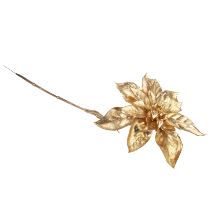 CV40183 Goldener Stern von Bethlehem – elegante, lange Weihnachtsdekoration mit Glitzer