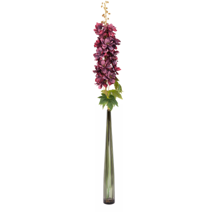 CV41524-10 Einzelne dekorative Glockenblume, burgunderrot, schattiert, 95 cm