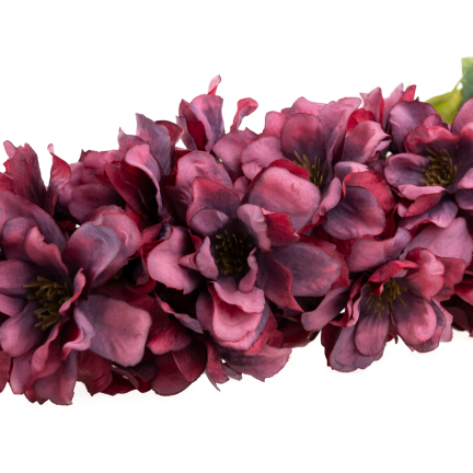 CV41524-10 Einzelne dekorative Glockenblume, burgunderrot, schattiert, 95 cm