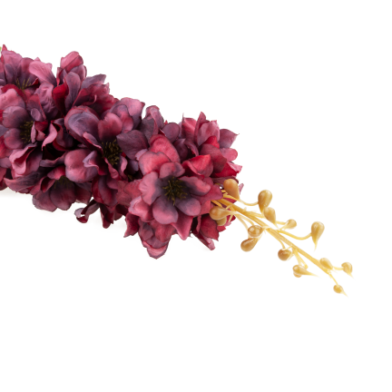 CV41524-10 Einzelne dekorative Glockenblume, burgunderrot, schattiert, 95 cm
