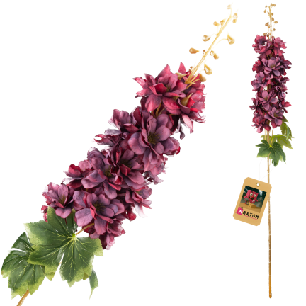 CV41524-10 Einzelne dekorative Glockenblume, burgunderrot, schattiert, 95 cm