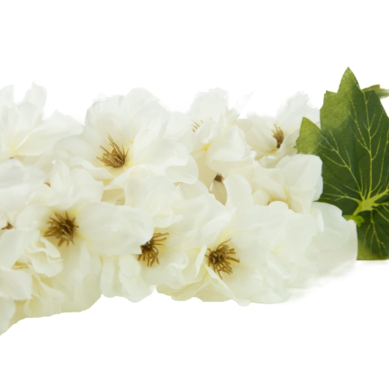 CV41524 – 1 Stück künstliche Zier-Löwenzahnblüte, weiß, 95 cm
