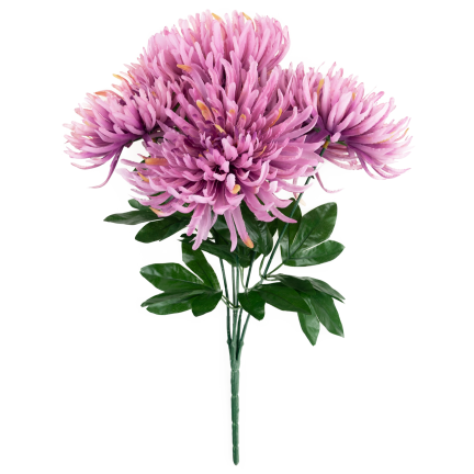 CV41649-mix-2 Chrysanthemen im Strauß – wie echt aussehende künstliche Chrysanthemen, 45 cm, Premium-Qualität