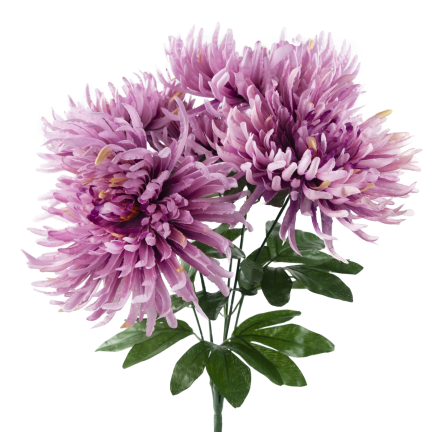 CV41649-mix-2 Chrysanthemen im Strauß – wie echt aussehende künstliche Chrysanthemen, 45 cm, Premium-Qualität