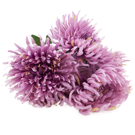 CV41649-mix-2 Chrysanthemen im Strauß – wie echt aussehende künstliche Chrysanthemen, 45 cm, Premium-Qualität
