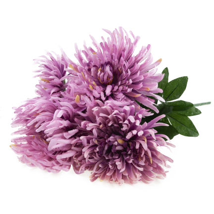 CV41649-mix-2 Chrysanthemen im Strauß – wie echt aussehende künstliche Chrysanthemen, 45 cm, Premium-Qualität