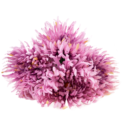 CV41649-mix-2 Chrysanthemen im Strauß – wie echt aussehende künstliche Chrysanthemen, 45 cm, Premium-Qualität