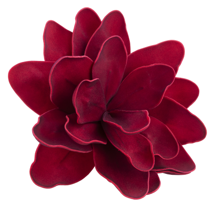 CV43057-6 – riesige dekorative burgunderrote Schaumstoffblume auf einem Stiel