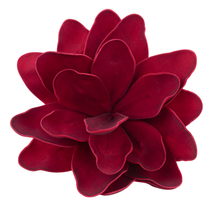 CV43057-6 – riesige dekorative burgunderrote Schaumstoffblume auf einem Stiel