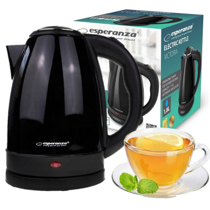 EKK113K ESPERANZA ELEKTRISCHER KABELLOSER WASSERKOCHER VICTORIA 1,8L SCHWARZ