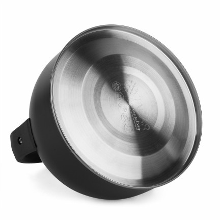 TD41 TADAR EDELSTAHL-WASSERKOCHER 1,5L SCHWARZ MIT PFEIFE FÜR GAS-INDUKTION