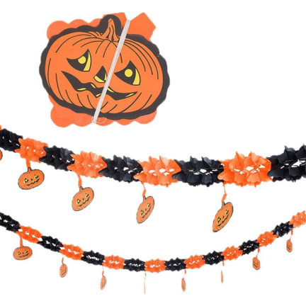 HL20 HALLOWEEN GIRLANDE PAPIER DIANIE BANNER 3M