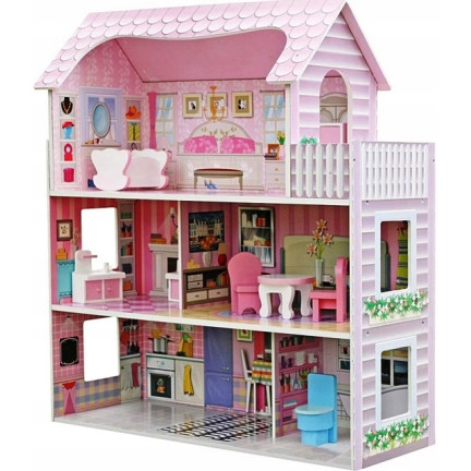 HM013295 PUPPENHAUS MIT MÖBELN