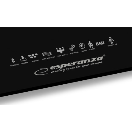 EBS016K ESPERANZA 8IN1 BADEZIMMERWAAGE MIT
BLUETOOTH-FUNKTION B.FIT SCHWARZ