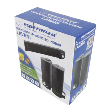 EP144 ESPERANZA LAUTSPRECHER 2.0 USB/SOUNDBAR LAVANI