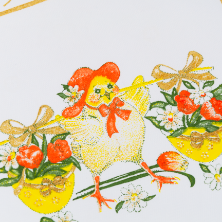 DEC4518 OSTERN SERVIETTE 36CM OSTERN TISCHDEKORATION