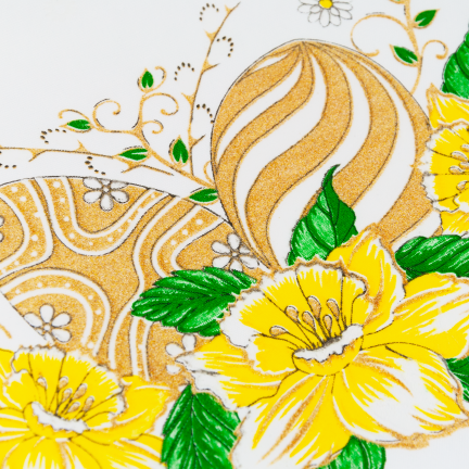 DEC4518 OSTERN SERVIETTE 36CM OSTERN TISCHDEKORATION