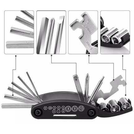 NN19 BIKE TOOLS MULTITOOL 16W1 Schraubenschlüssel Schraubenschlüsselsatz