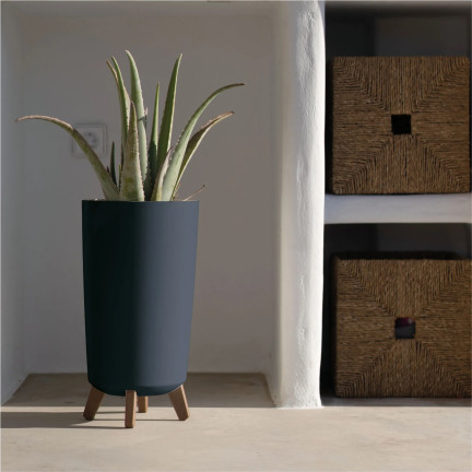 DGTL240-S433 Blumentopf „Gracia Tubus Slim“ in Anthrazit
