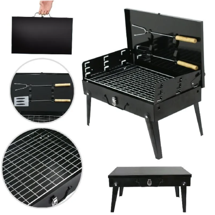 TG71414 TOURISM PORTABLE TOURISM FOLDING GRILL + Zubehör