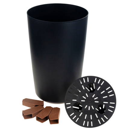DGTL200-S433 GUARDIAN FLOWER POTS HIGH ON FLOWER LEVELS Anthrazit PALM TREE