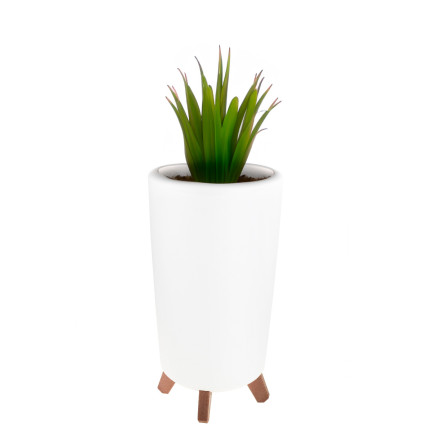 DGTL240-S449 BLUMENTOPF GRACIA TUBUS SLIM WEISS
