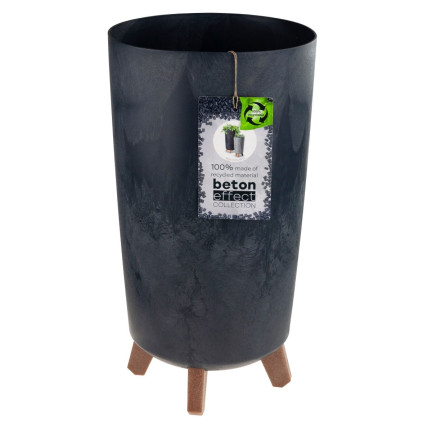 DGTL200E-S433 BLUMENTOPF GRACIA SCHLANK BETON EFFEKT BLUMENGEHÄUSE FÜSSE BETON EFFEKT