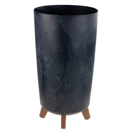DGTL200E-S433 BLUMENTOPF GRACIA SCHLANK BETON EFFEKT BLUMENGEHÄUSE FÜSSE BETON EFFEKT