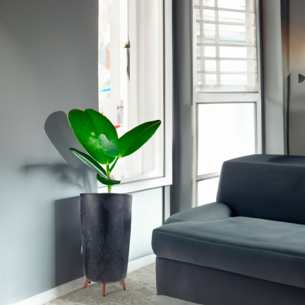 DGTL200E-S433 BLUMENTOPF GRACIA SCHLANK BETON EFFEKT BLUMENGEHÄUSE FÜSSE BETON EFFEKT
