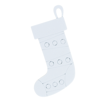 DIY7083 Set mit Weihnachtsschmuck zum Aufhängen und 4 DIY-Stiften